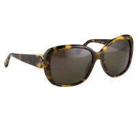 Oscar De La Renta Sunglasses Oversized Frame Tortoise Shell and Grey Lenses - ODLR45C2SUN - WatchPilot