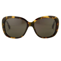 Oscar De La Renta Sunglasses Oversized Frame Tortoise Shell and Grey Lenses - ODLR45C2SUN - WatchPilot