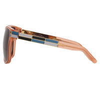 Oscar De La Renta Sunglasses Oversized Orange Enamel Arms and Green Lenses Category 3 - ODLR21C5SUN - WatchPilot