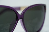 Oscar De La Renta Sunglasses Oversized Purple Enamel Arms and Green Lenses Category 3 - ODLR21C2SUN - WatchPilot