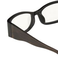 Oscar De La Renta Unisex Eyeglasses Rectangle Black Sandalwood with Clear Lenses - ODLR42C1OPT - WatchPilot