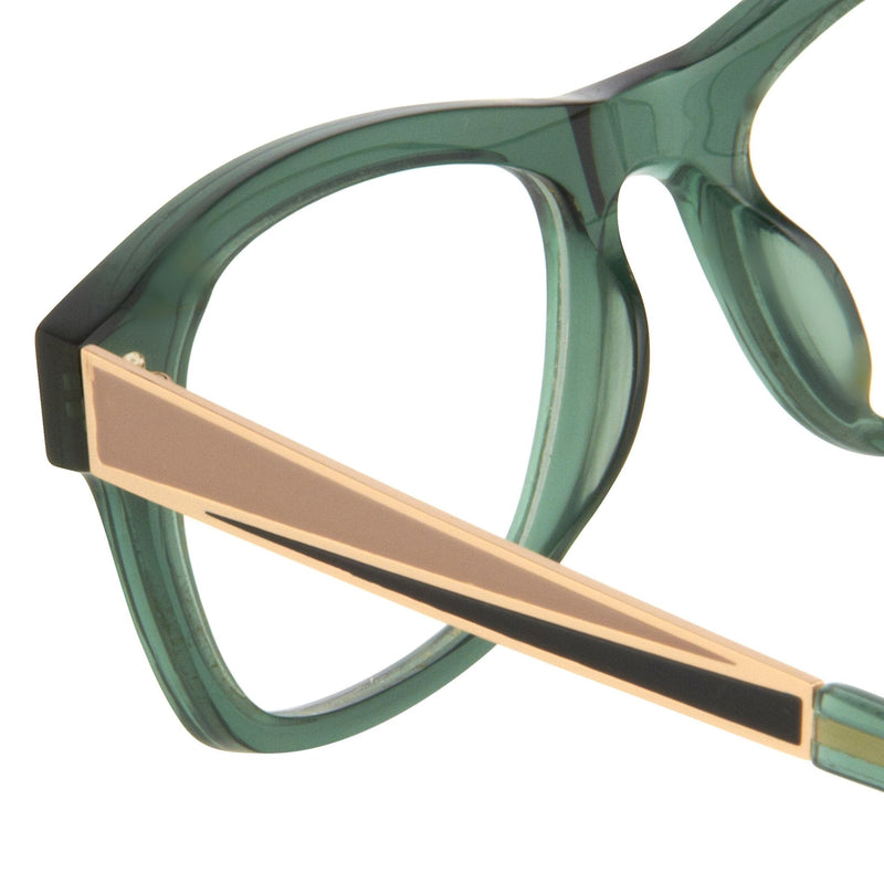 Oscar De La Renta Unisex Eyeglasses Rectangle Forest Green with Clear Lenses - ODLR41C3OPT - WatchPilot