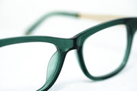 Oscar De La Renta Unisex Eyeglasses Rectangle Forest Green with Clear Lenses - ODLR41C3OPT - WatchPilot