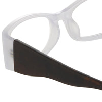 Oscar De La Renta Unisex Eyeglasses Sandalwood D-Frame Ivory and Clear Lenses - ODLR42C3OPT - WatchPilot