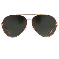 Oscar De La Renta Unisex Sunglasses Amber with Green Lenses - ODLR59C1SUN - WatchPilot