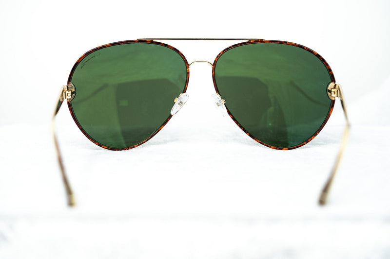 Oscar De La Renta Unisex Sunglasses Amber with Green Lenses - ODLR59C1SUN - WatchPilot