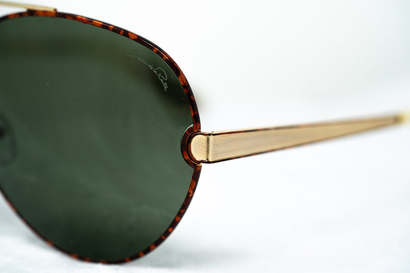 Oscar De La Renta Unisex Sunglasses Amber with Green Lenses - ODLR59C1SUN - WatchPilot