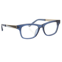 Oscar De La Renta Women Eyeglasses Multicolour Enamel D-Frame Blue and Clear Lenses - ODLR41C4OPT - WatchPilot