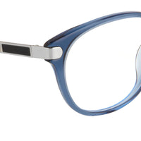 Oscar De La Renta Women Eyeglasses Multicolour Enamel Oval Blue and Clear Lenses - ODLR39C3OPT - WatchPilot