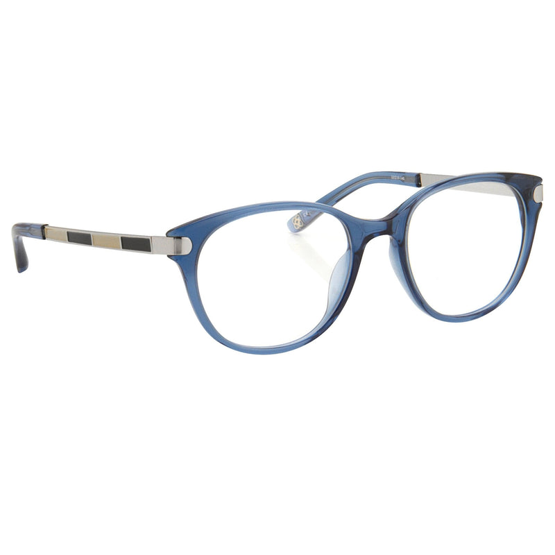 Oscar De La Renta Women Eyeglasses Multicolour Enamel Oval Blue and Clear Lenses - ODLR39C3OPT - WatchPilot