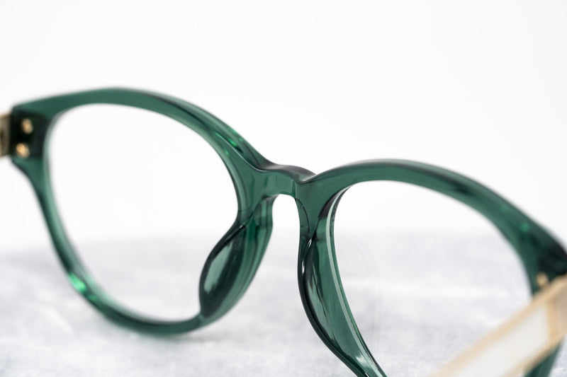 Oscar De La Renta Women Eyeglasses Oval Green White Mother of Pearl and Clear Lenses - ODLR37C4OPT - WatchPilot