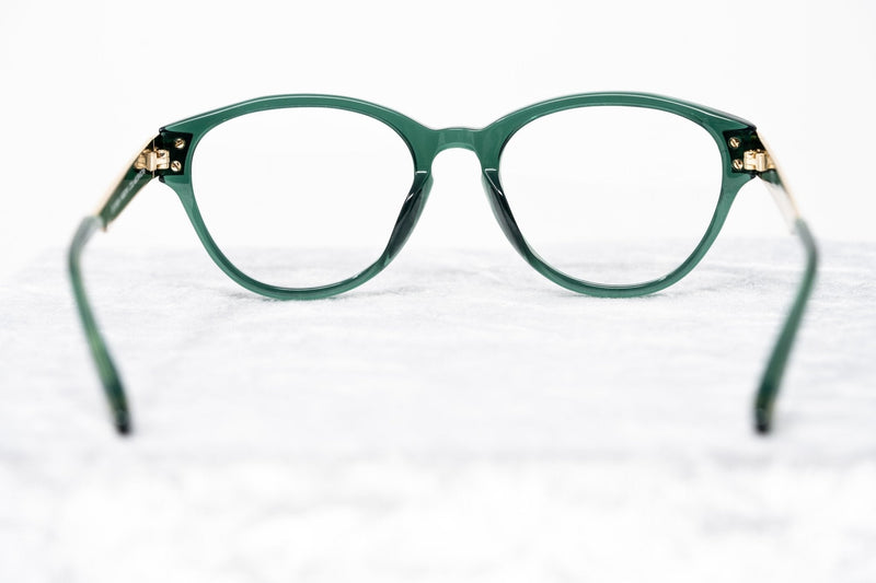 Oscar De La Renta Women Eyeglasses Oval Green White Mother of Pearl and Clear Lenses - ODLR37C4OPT - WatchPilot