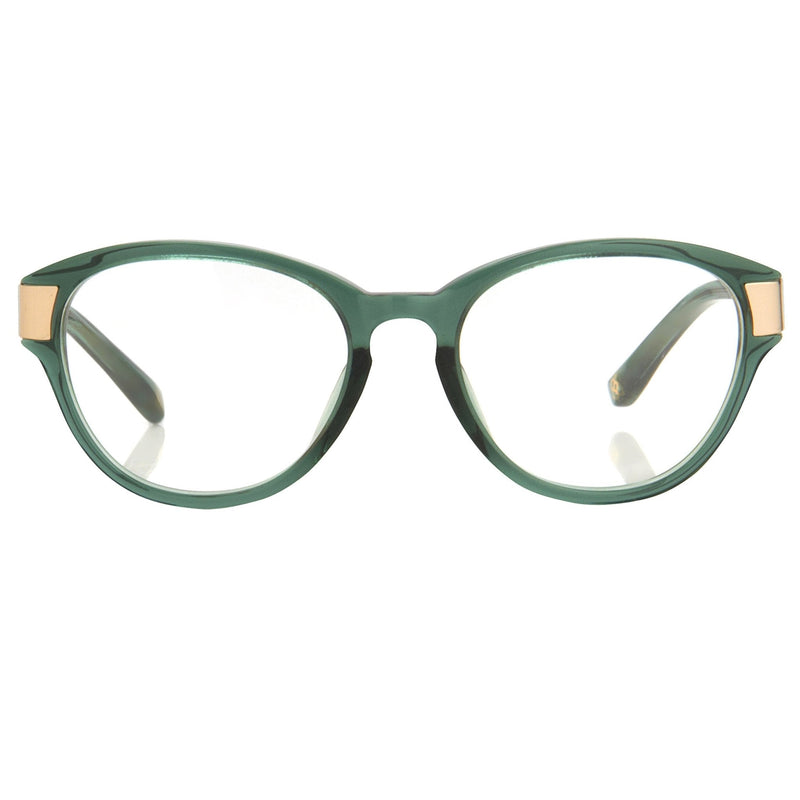 Oscar De La Renta Women Eyeglasses Oval Green White Mother of Pearl and Clear Lenses - ODLR37C4OPT - WatchPilot