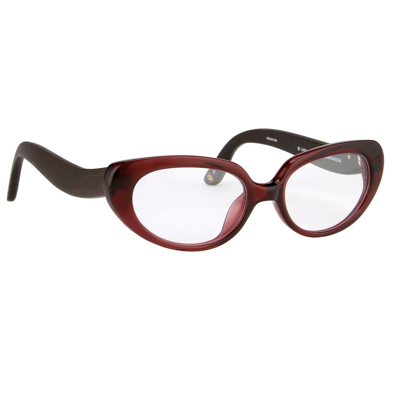 Oscar De La Renta Women Eyeglasses Oval Sandalwood Ruby and Clear Lenses - ODLR43C4OPT - WatchPilot