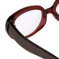 Oscar De La Renta Women Eyeglasses Oval Sandalwood Ruby and Clear Lenses - ODLR43C4OPT - WatchPilot