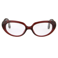 Oscar De La Renta Women Eyeglasses Oval Sandalwood Ruby and Clear Lenses - ODLR43C4OPT - WatchPilot