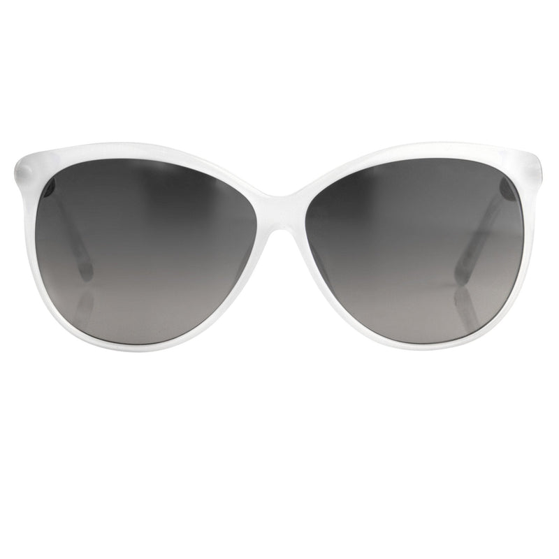 Oscar De La Renta Women Sunglasses Beads Oversized Frame Ivory and Grey Lenses - ODLR31C3SUN - WatchPilot