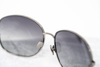 Oscar De La Renta Women Sunglasses Gemstones Oval Shiny Gun Metal and Grey Lenses - ODLR8C6SUN - WatchPilot