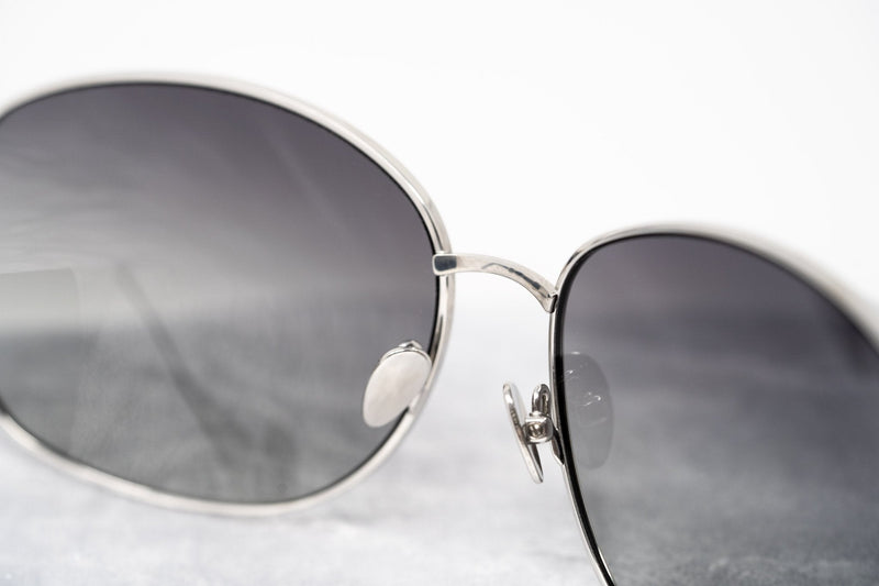 Oscar De La Renta Women Sunglasses Gemstones Oval Silver and Grey Lenses - ODLR8C5SUN - WatchPilot