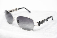 Oscar De La Renta Women Sunglasses Gemstones Oval Silver and Grey Lenses - ODLR8C5SUN - WatchPilot