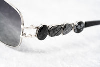 Oscar De La Renta Women Sunglasses Gemstones Oval Silver and Grey Lenses - ODLR8C5SUN - WatchPilot