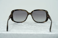 Oscar De La Renta Women Sunglasses Gemstones Oversized Frame Horn Bronze With Grey Graduated Lens ODLR64C2SUN - WatchPilot