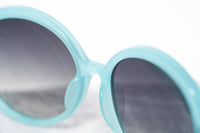 Oscar De La Renta Women Sunglasses Mother of Pearl Oversized Frame Aqua and Grey Lenses - ODLR5C7SUN - WatchPilot