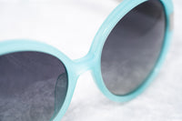 Oscar De La Renta Women Sunglasses Mother of Pearl Oversized Frame Aqua and Grey Lenses - ODLR5C7SUN - WatchPilot