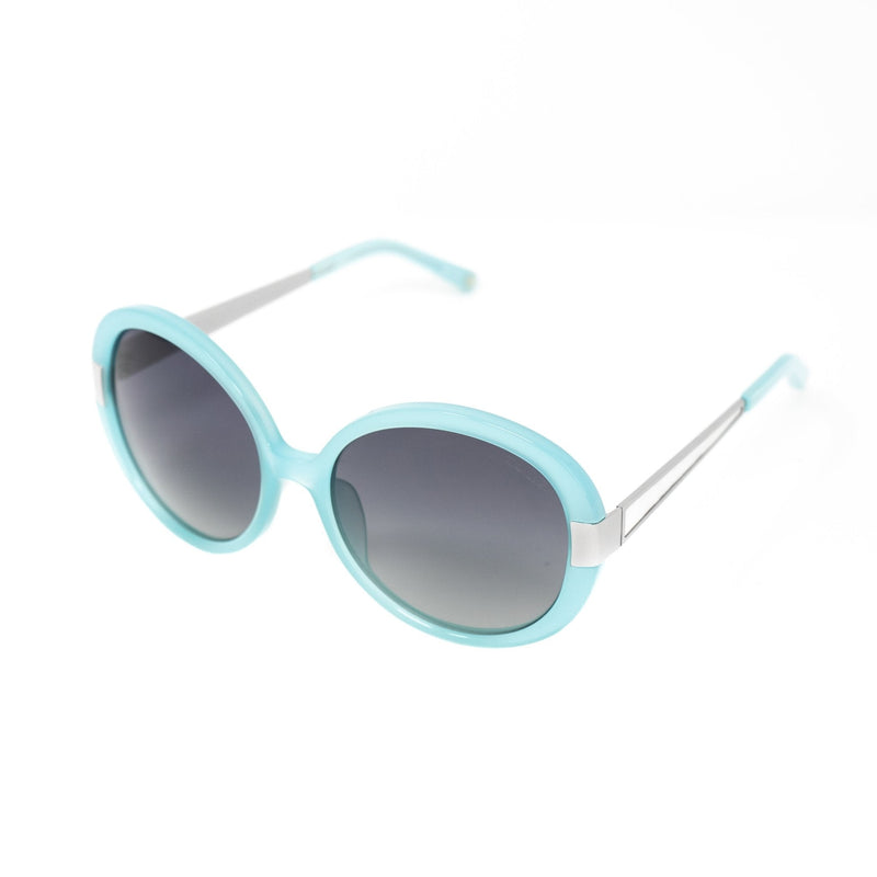 Oscar De La Renta Women Sunglasses Mother of Pearl Oversized Frame Aqua and Grey Lenses - ODLR5C7SUN - WatchPilot