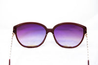 Oscar De La Renta Women Sunglasses Oval Deep Red with Brown Graduated Lenses - ODLR52C4SUN - WatchPilot