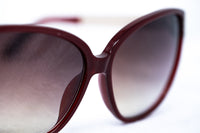 Oscar De La Renta Women Sunglasses Oval Deep Red with Brown Graduated Lenses - ODLR52C4SUN - WatchPilot