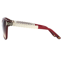 Oscar De La Renta Women Sunglasses Oval Deep Red with Brown Graduated Lenses - ODLR52C4SUN - WatchPilot