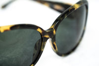 Oscar De La Renta Women Sunglasses Oversized Frame Dark Tortoise Shell with Grey Lenses - ODLR55C2SUN - WatchPilot