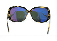 Oscar De La Renta Women Sunglasses Oversized Frame Dark Tortoise Shell with Grey Lenses - ODLR55C2SUN - WatchPilot