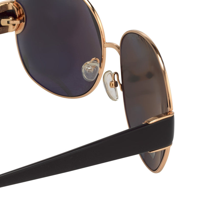 Oscar De La Renta Women Sunglasses Oversized Frame Gold with Grey Lenses Category 3 - ODLR54C1SUN - WatchPilot