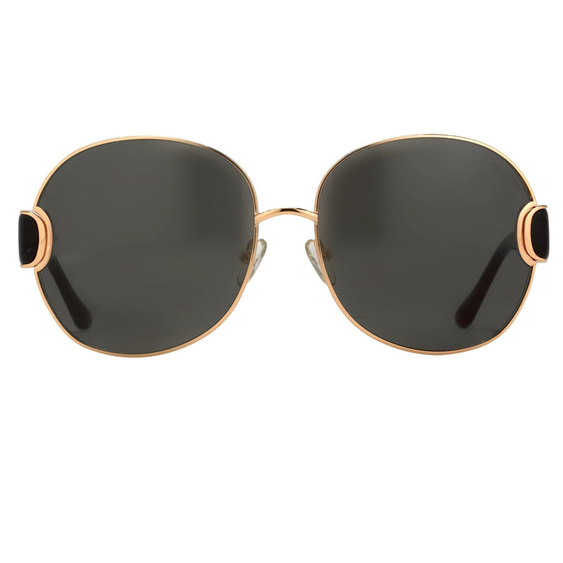 Oscar De La Renta Women Sunglasses Oversized Frame Gold with Grey Lenses Category 3 - ODLR54C1SUN - WatchPilot