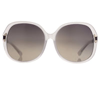 Oscar De La Renta Women Sunglasses Oversized Frame Ivory Enamel Arms and Grey Lenses - ODLR22C3SUN - WatchPilot