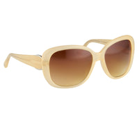 Oscar De La Renta Women Sunglasses Oversized Frame Nude with Amber Lenses - ODLR45C5SUN - WatchPilot