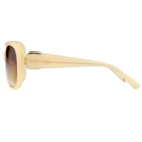 Oscar De La Renta Women Sunglasses Oversized Frame Nude with Amber Lenses - ODLR45C5SUN - WatchPilot