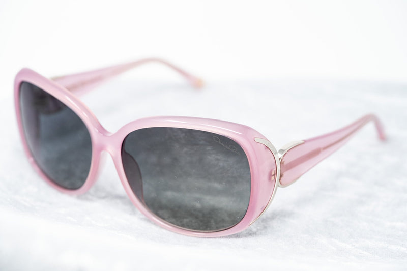 Oscar De La Renta Women Sunglasses Oversized Frame Pink Light Gold and Dark Grey Lenses - ODLR55C6SUN - WatchPilot