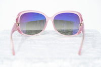 Oscar De La Renta Women Sunglasses Oversized Frame Pink Light Gold and Dark Grey Lenses - ODLR55C6SUN - WatchPilot