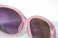 Oscar De La Renta Women Sunglasses Oversized Frame Pink Light Gold and Dark Grey Lenses - ODLR55C6SUN - WatchPilot