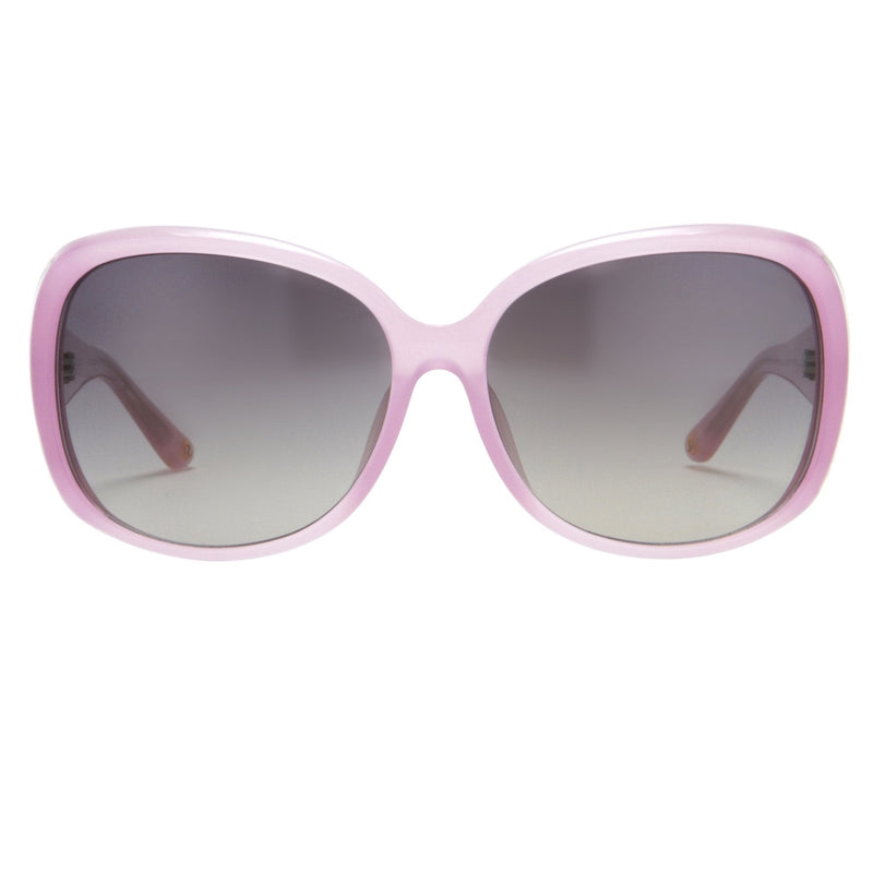 Oscar De La Renta Women Sunglasses Oversized Frame Pink Light Gold and Dark Grey Lenses - ODLR55C6SUN - WatchPilot