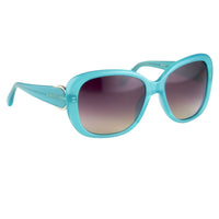 Oscar De La Renta Women Sunglasses Oversized Frame Spearmint and Purple Lenses Category 3 - ODLR45C4SUN - WatchPilot