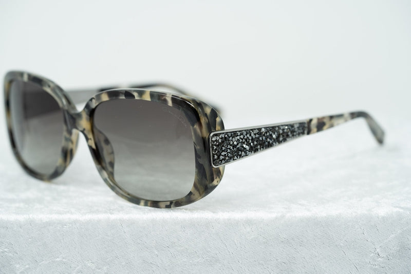 Oscar De La Renta Women Sunglasses Oversized Frame Tortoiseshell Titanium and Grey Graduated Lenses ODLR64C3SUN - WatchPilot