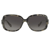 Oscar De La Renta Women Sunglasses Oversized Frame Tortoiseshell Titanium and Grey Graduated Lenses ODLR64C3SUN - WatchPilot