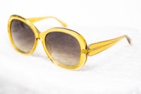 Oscar De La Renta Women Sunglasses Oversized Frame Yellow and Brown Graduated Lenses - ODLR46C4SUN - WatchPilot