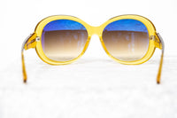 Oscar De La Renta Women Sunglasses Oversized Frame Yellow and Brown Graduated Lenses - ODLR46C4SUN - WatchPilot