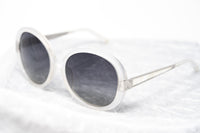 Oscar De La Renta Women Sunglasses Round Ivory White Mother of Pearl and Grey Lenses - ODLR5C8SUN - WatchPilot