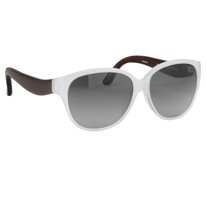 Oscar De La Renta Women Sunglasses Sandalwood Oval Ivory and Grey Lenses - ODLR30C3SUN - WatchPilot